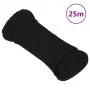 Cuerda de trabajo poliéster negro 4 mm 25 m de vidaXL, Sogas y cuerdas metálicas - Ref: Foro24-152802, Precio: 9,83 €, Descue...