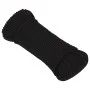 Cuerda de trabajo poliéster negro 4 mm 25 m de vidaXL, Sogas y cuerdas metálicas - Ref: Foro24-152802, Precio: 9,83 €, Descue...