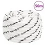 Cuerda para barco trenzada poliéster blanco 16 mmx50 m de vidaXL, Sogas y cuerdas metálicas - Ref: Foro24-152784, Precio: 57,...
