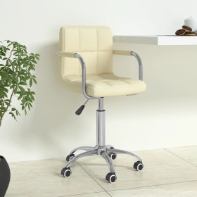 Silla de oficina giratoria de tela color crema en Sillas de oficina | Comprar online en Foru.es