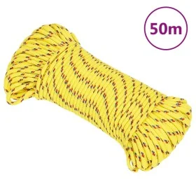 Cuerda de barco polipropileno amarillo 3 mm 50 m de vidaXL, Sogas y cuerdas metálicas - Ref: Foro24-152588, Precio: 11,24 €, ...