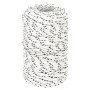 White polyester braided boat rope 2 mm x 100 m by vidaXL, Ropes and metal cords - Ref: Foro24-152743, Price: 12,27 €, Discoun...