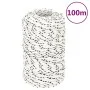 Weißes, aus Polyester geflochtenes Bootsseil 2 mm x 100 m von vidaXL, Seile und Metallschnüre - Ref: Foro24-152743, Preis: 12...