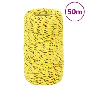 Cuerda de barco polipropileno amarillo 2 mm 50 m de vidaXL, Sogas y cuerdas metálicas - Ref: Foro24-152583, Precio: 9,83 €, D...
