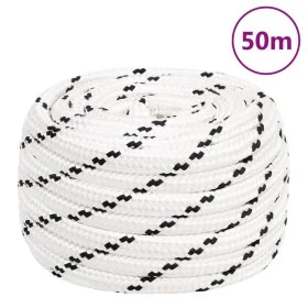 Cuerda de trabajo poliéster blanco 18 mm 50 m de vidaXL, Sogas y cuerdas metálicas - Ref: Foro24-152787, Precio: 59,44 €, Des...