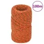 Cuerda de barco polipropileno naranja 2 mm 100 m de vidaXL, Sogas y cuerdas metálicas - Ref: Foro24-152637, Precio: 11,80 €, ...
