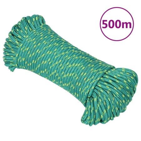 Cuerda de barco polipropileno verde 5 mm 500 m de vidaXL, Sogas y cuerdas metálicas - Ref: Foro24-152707, Precio: 51,46 €, De...
