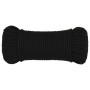 Cuerda de trabajo poliéster negro 5 mm 25 m de vidaXL, Sogas y cuerdas metálicas - Ref: Foro24-152807, Precio: 10,54 €, Descu...