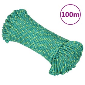 Cuerda de barco polipropileno verde 3 mm 100 m de vidaXL, Sogas y cuerdas metálicas - Ref: Foro24-152695, Precio: 14,92 €, De...
