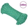 Cuerda de barco polipropileno verde 3 mm 100 m de vidaXL, Sogas y cuerdas metálicas - Ref: Foro24-152695, Precio: 14,63 €, De...