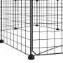 Jaula para mascotas de 8 paneles con puerta acero negro 35x35cm de vidaXL, Jaulas y habitáculos para animales pequeños - Ref:...