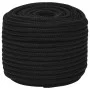 Black polyester work rope 14 mm 50 m by vidaXL, Ropes and metal cords - Ref: Foro24-152831, Price: 50,36 €, Discount: %