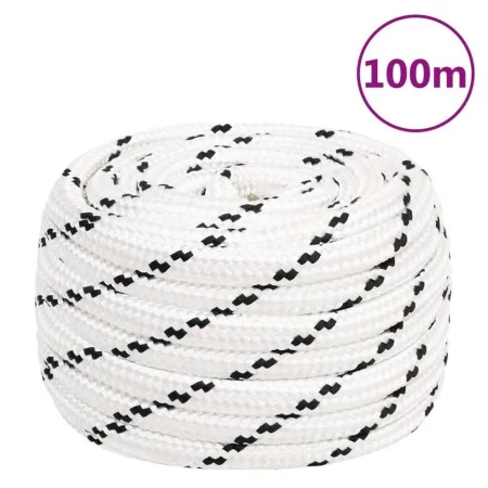 Cuerda de trabajo poliéster blanco 16 mm 100 m de vidaXL, Sogas y cuerdas metálicas - Ref: Foro24-152785, Precio: 104,08 €, D...