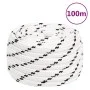 Cuerda de trabajo poliéster blanco 16 mm 100 m de vidaXL, Sogas y cuerdas metálicas - Ref: Foro24-152785, Precio: 104,08 €, D...