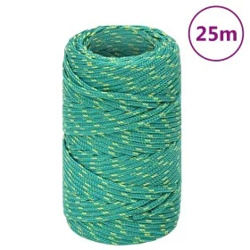 Cuerda de barco polipropileno verde 2 mm 25 m de vidaXL, Sogas y cuerdas metálicas - Ref: Foro24-152688, Precio: 9,14 €, Desc...