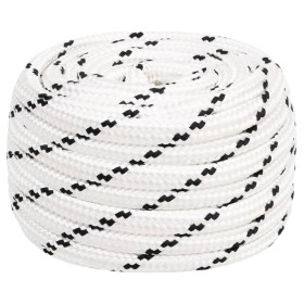Cuerda para barco trenzada poliéster blanco 20 mmx50 m de vidaXL, Sogas y cuerdas metálicas - Ref: Foro24-152790, Precio: 92,...