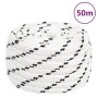 White polyester braided boat rope 20 mmx50 m by vidaXL, Ropes and metal cords - Ref: Foro24-152790, Price: 91,06 €, Discount: %