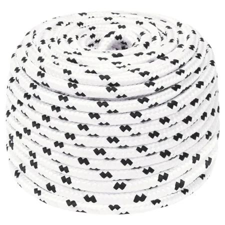 Polyester geflochtenes Bootstau weiß 6 mmx25 m von vidaXL, Seile und Metallschnüre - Ref: Foro24-152761, Preis: 8,72 €, Rabat...