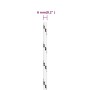 Cuerda para barco trenzada poliéster blanco 6 mmx25 m de vidaXL, Sogas y cuerdas metálicas - Ref: Foro24-152761, Precio: 9,34...