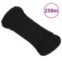Cuerda de trabajo poliéster negro 5 mm 250 m de vidaXL, Sogas y cuerdas metálicas - Ref: Foro24-152810, Precio: 37,38 €, Desc...