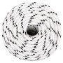 Cuerda para barco trenzada poliéster blanco 14 mmx250 m de vidaXL, Sogas y cuerdas metálicas - Ref: Foro24-152782, Precio: 17...