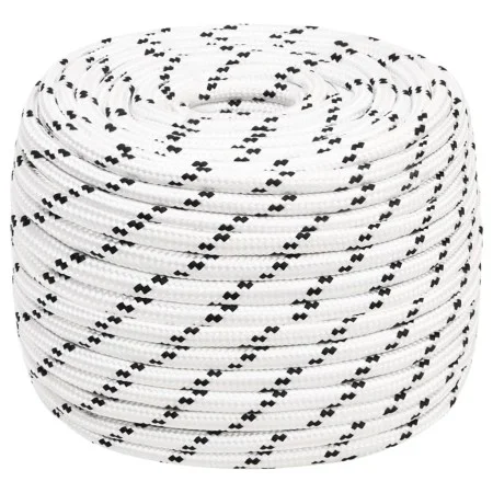 Cuerda para barco trenzada poliéster blanco 12 mmx25 m de vidaXL, Sogas y cuerdas metálicas - Ref: Foro24-152775, Precio: 22,...