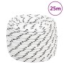 Cuerda para barco trenzada poliéster blanco 12 mmx25 m de vidaXL, Sogas y cuerdas metálicas - Ref: Foro24-152775, Precio: 25,...