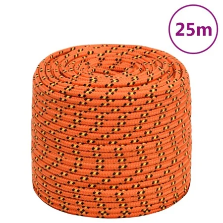 Cuerda de barco polipropileno naranja 6 mm 25 m de vidaXL, Sogas y cuerdas metálicas - Ref: Foro24-152655, Precio: 10,93 €, D...