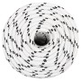 Cuerda para barco trenzada poliéster blanco 14 mmx25 m de vidaXL, Sogas y cuerdas metálicas - Ref: Foro24-152779, Precio: 27,...