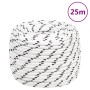 Cuerda para barco trenzada poliéster blanco 14 mmx25 m de vidaXL, Sogas y cuerdas metálicas - Ref: Foro24-152779, Precio: 27,...