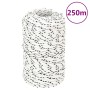 Cuerda para barco trenzada poliéster blanco 2 mmx250 m de vidaXL, Sogas y cuerdas metálicas - Ref: Foro24-152744, Precio: 19,...