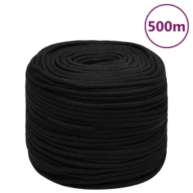 Cuerda de trabajo poliéster negro 6 mm 500 m de vidaXL, Sogas y cuerdas metálicas - Ref: Foro24-152816, Precio: 96,23 €, Desc...