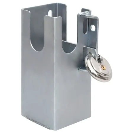Silver steel tow hook 11x11x23.5 cm by vidaXL, Padlocks and latches - Ref: Foro24-152897, Price: 19,36 €, Discount: %