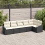 Conjunto de sofá de jardín 6 pcs Negro Poliratán en Sofás de exterior | Comprar online en Foru.es