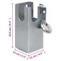 Silver steel tow hook 11x11x23.5 cm by vidaXL, Padlocks and latches - Ref: Foro24-152897, Price: 19,36 €, Discount: %