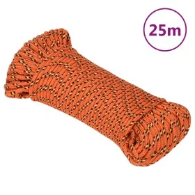 Cuerda de barco polipropileno naranja 5 mm 25 m de vidaXL, Sogas y cuerdas metálicas - Ref: Foro24-152650, Precio: 9,16 €, De...
