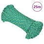 Cuerda de barco polipropileno verde 4 mm 25 m de vidaXL, Sogas y cuerdas metálicas - Ref: Foro24-152698, Precio: 8,98 €, Desc...
