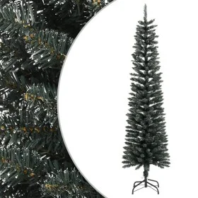 Árbol Navidad artificial estrecho con soporte PVC verde 180 cm de vidaXL, Arboles de navidad - Ref: Foro24-345185, Precio: 42...