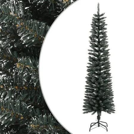 Árbol Navidad artificial estrecho con soporte PVC verde 180 cm de vidaXL, Arboles de navidad - Ref: Foro24-345185, Precio: 42...