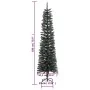Árbol Navidad artificial estrecho con soporte PVC verde 180 cm de vidaXL, Arboles de navidad - Ref: Foro24-345185, Precio: 42...