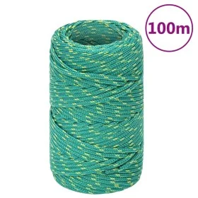 Cuerda de barco polipropileno verde 2 mm 100 m de vidaXL, Sogas y cuerdas metálicas - Ref: Foro24-152690, Precio: 13,42 €, De...