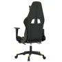 Gaming chair with massage and footrest black gold synthetic leather by vidaXL, Gaming chairs - Ref: Foro24-345524, Price: 122...