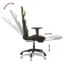 Gaming chair with massage and footrest black gold synthetic leather by vidaXL, Gaming chairs - Ref: Foro24-345524, Price: 122...