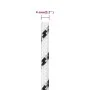 Cuerda para barco trenzada poliéster blanco 4 mmx50 m de vidaXL, Sogas y cuerdas metálicas - Ref: Foro24-152752, Precio: 10,9...