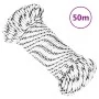 Cuerda para barco trenzada poliéster blanco 4 mmx50 m de vidaXL, Sogas y cuerdas metálicas - Ref: Foro24-152752, Precio: 10,9...