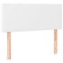 Cabecero de cuero sintético blanco 100x5x78/88 cm de vidaXL, Cabeceros y pies de cama - Ref: Foro24-345773, Precio: 33,59 €, ...