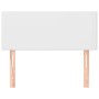 Cabecero de cuero sintético blanco 100x5x78/88 cm de vidaXL, Cabeceros y pies de cama - Ref: Foro24-345773, Precio: 33,59 €, ...