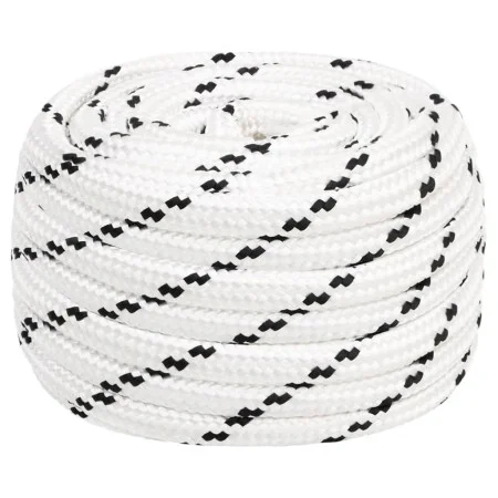 Cuerda para barco trenzada poliéster blanco 18 mmx25 m de vidaXL, Sogas y cuerdas metálicas - Ref: Foro24-152786, Precio: 36,...