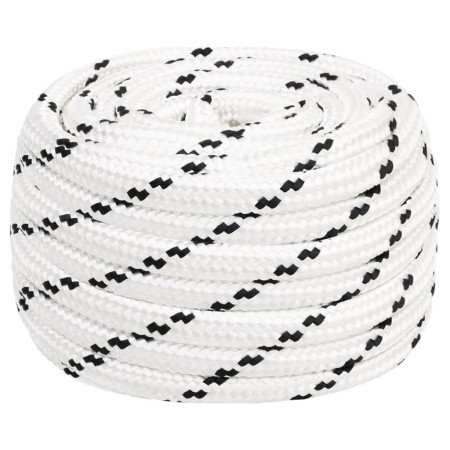 Cuerda para barco trenzada poliéster blanco 18 mmx25 m de vidaXL, Sogas y cuerdas metálicas - Ref: Foro24-152786, Precio: 36,...
