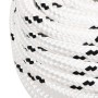 Cuerda para barco trenzada poliéster blanco 18 mmx25 m de vidaXL, Sogas y cuerdas metálicas - Ref: Foro24-152786, Precio: 36,...